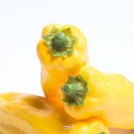 Piment jaune artificiel en lot de 3 en Plastique soufflé L 160x40 mm