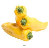 Piment jaune artificiel en lot de 3 en Plastique soufflé L 160x40 mm