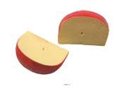 Edam morceau de fromage en lot de 2 en Plastique soufflé L 110x75 mm