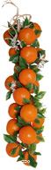 Grappe d'Oranges Artificielles 55cm D 20 cm – 20 Fruits et 30 Fleurs d’Oranger Blanc Pur