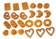 Viennoiseries petites factice assorties lot de 24 en Plastique souffl