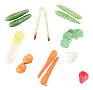 Lot 21 Fruits & l�gumes artificiels de Printemps en plastique souffl�e