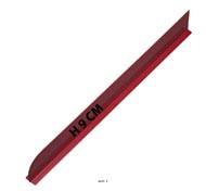 Sparateur altuglass uni rsistant L75cm H9cm Rouge pour les traiteurs