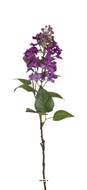 Lilas artificiel H 60 cm D 15 cm avec superbe tête tissu Mauve violet