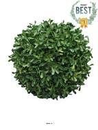 Boule de buis factice feuilles PE protection UV H 20 cm Vert - BEST