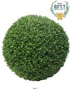 Boule de buis factice feuilles PE protection UV H 45 cm Vert - BEST