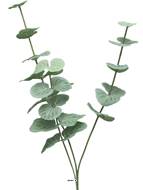 Eucalyptus artificiel en branche, 3 ramures, H 60 cm - BEST