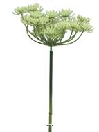 Fleur de carotte sauvage artificielle en tige, H72cm Crème vert - BEST