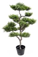 Bonsaï Pinus artificiel en nuages H 95 cm tronc PE superbe