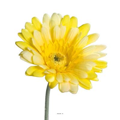 Gerbera artificiel, H 56 cm - D 11 cm superbe Jaune