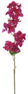Branche de Bougainvillier artificielle H 83 cm D 20 cm Rose fushia tige armée