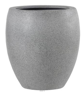 Bac fibres de verre/ composite Teras Ext. Bullet bas D 28 xH 30cm Gris