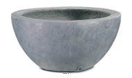 Bac fibres de verre/ composite Huge Ext. Coupe D100xH48cm Gris fonc