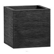 Bac fibres de verre/ composite Ext. cube 37cm 37cm H37cm noir grav