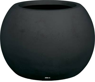 Bac polystone Ø 60 cm H 43 cm Ext. boule noir