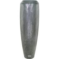 Bac plastique et particules de mtal  32 cm H 120 cm Ext. colonne aluminium brut
