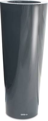 Bac fibres de verre robuste et revêtement gelcoat qualité marine Ø 48 cm H 91 cm Ext. colonne gris glossy