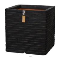 Bac Row Top Qualit Int/Ext cube 40x40x40 cm marron fonc