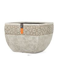 Bac pures fibres et magnesium Hany Ext. cube évasé bas 42x29cm sable