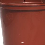 Pot conteneur Plastique Godet de plantation 10 cm Marron