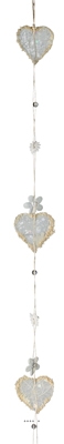 Guirlande Big Love 120cm coeurs en guirlande