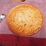 Tarte aux pommes artificielle en Plastique soufflé D 21 cm