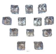 Glaçons artificiel en cube en lot de 12 Plastique soufflé D 30x30 mm