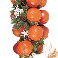 Grappe de 20 oranges artificielles en Plastique soufflé L 50 cm