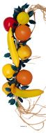Grappe de 10 Fruits Artificiels Taille R�elle - D�coration Suspendue 60 cm D 18 cm