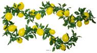 Guirlande de 22 Citrons Artificiels 2m D17 cm – Fruits en Plastique Soufflé 2 Tailles