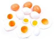 Oeufs artificiels assortis en lot de 12 en Plastique souffl