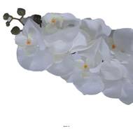 Branche de fausse orchidée pour décoration L 100 cm Blanc 