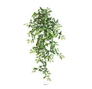 Chute de Tradescantia feuillage artificiel Vert en piquet 105 cm Vert