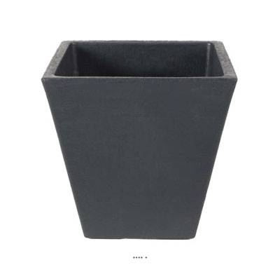 Bac LEA Anthracite L 45 X H 46 CM Cubique évasé intérieur / extérieur