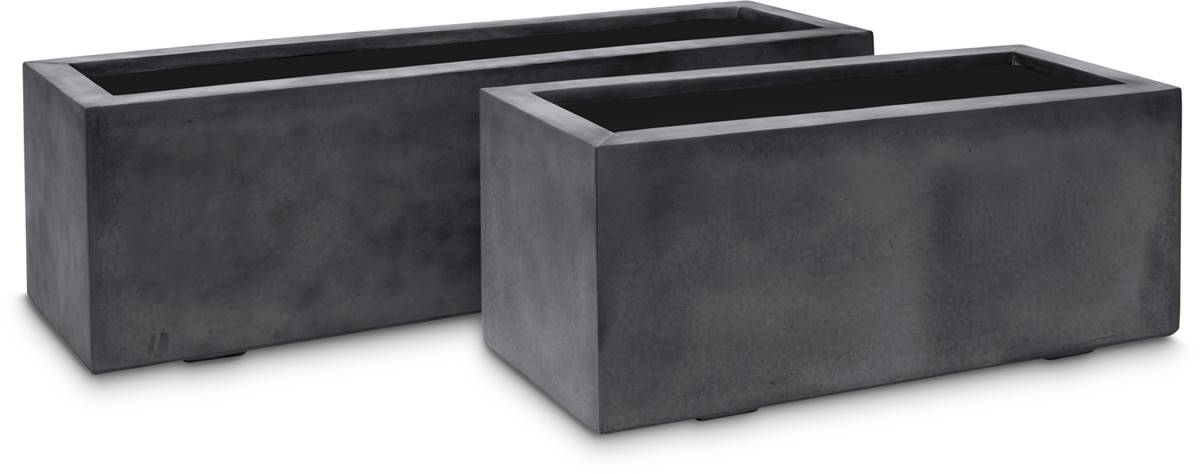 Jardiniere Fibre Verre Anthracite Artificielles Com
