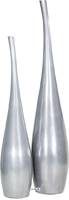 Bac plastique et pigments aluminium 30cm H 80cm Ext. vase long