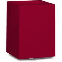 Bac fibres de verre robuste et revtement gelcoat qualit marine 40 x 40 cm H 50 cm Ext. carr haut rouge rubis