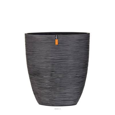 Bac Rib en polyester Int. bullet 33x15x36 cm noir