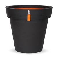 Bac en plastique de qualit suprieure Int/Ext. pot 48x44 cm noir