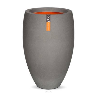 Bac en plastique top qualité Int/Ext. bullet haut 40x60 cm gris