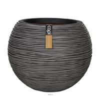 Bac Rib en plastique de qualit suprieure Int/Ext. boule 40x32 cm anthracite