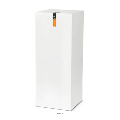 Piédestal en pures fibres Blanka Ext. haut 47x47x75 cm blanc glossy