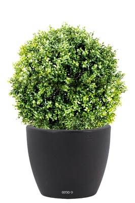 Boule de buis artificiel sur tronc pour ext. / int. H65 D50cm