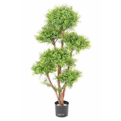 Eucalyptus artificiel en pot pour extérieur anti-UV H 130 cm Vert