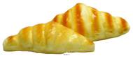 Croissant artificiel en lot de 2 en mousse PU  L 160x90 mm