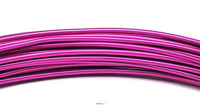 Fil aluminium Fuchsia souple D 2 mm L 12 metrès décoration