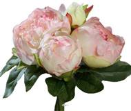 Bouquet de superbes Pivoines Rose artificielles Hauteur 20 cm Top