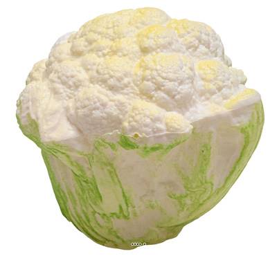 Choux-fleur artificiel en Plastique soufflé L 12x13 cm