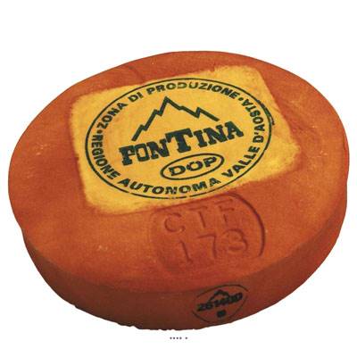 Fontina artificiel Fromage Italien en Plastique soufflé D 360x60 mm