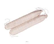 Saucisson Rosette artificiel blanc X 2 Plastique soufflé L 450x65 mm